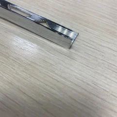 TR 100 хром Г-образный профиль из латуни для плитки 7-9,5 мм.